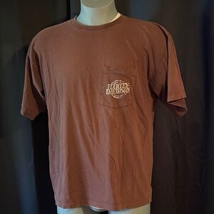 Harley-Davidson Men's Brown Pocket Tee